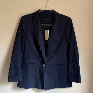 NTW Womans J Crew Navy Blue Blazer, Size 0